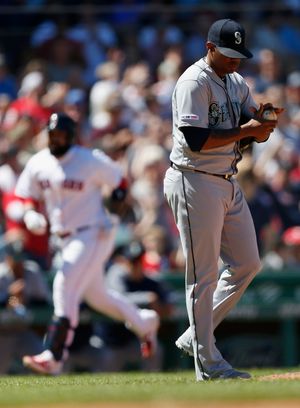 Seattle Mariners' ace Felix Hernandez gets blasted, Boston Red Sox roll  22-10 