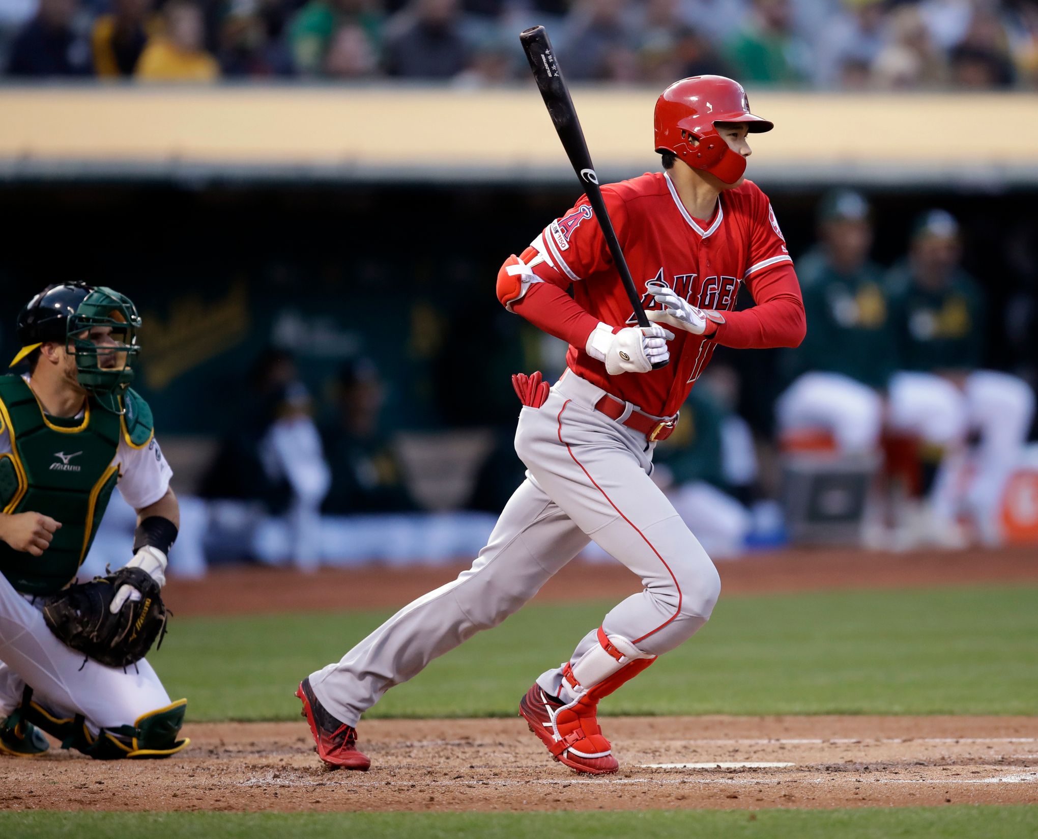 Angels' Shohei Ohtani homers off Yusei Kikuchi in first Major League face-off