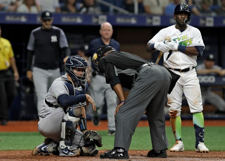 Tempers flare after hit batter as Rays beat Yankees 7-2