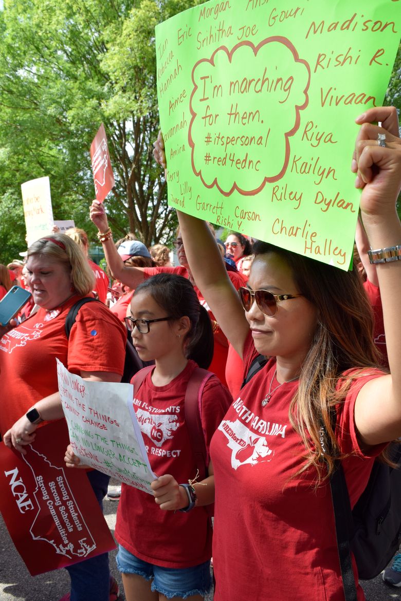 Red For Ed Raleigh North Carolina March T Shirt May 1 2019 Red For Ed Raleigh North Carolina March T Shirt May 1 2019