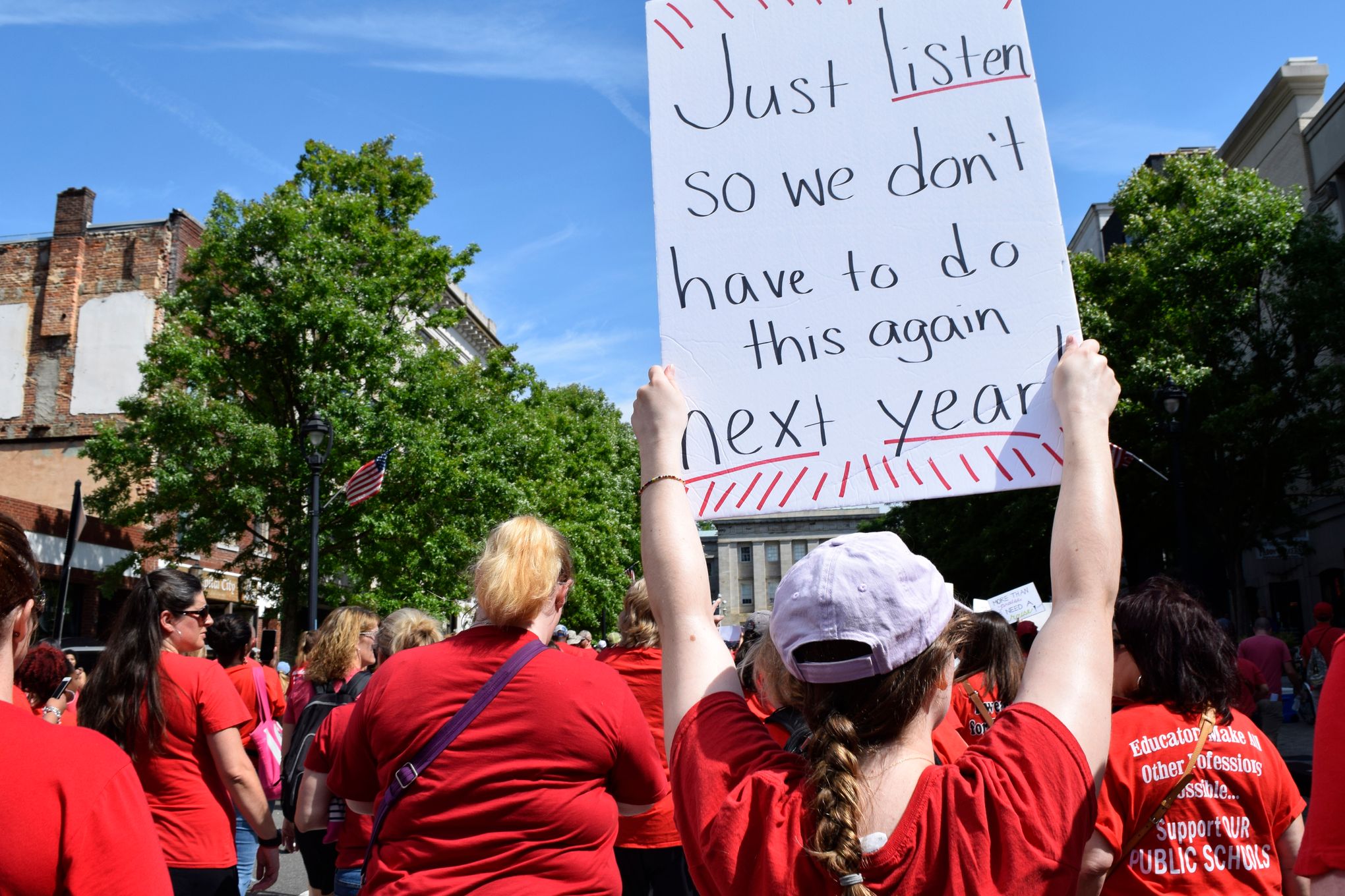 Red For Ed Raleigh North Carolina March T Shirt May 1 2019 Red For Ed Raleigh North Carolina March T Shirt May 1 2019