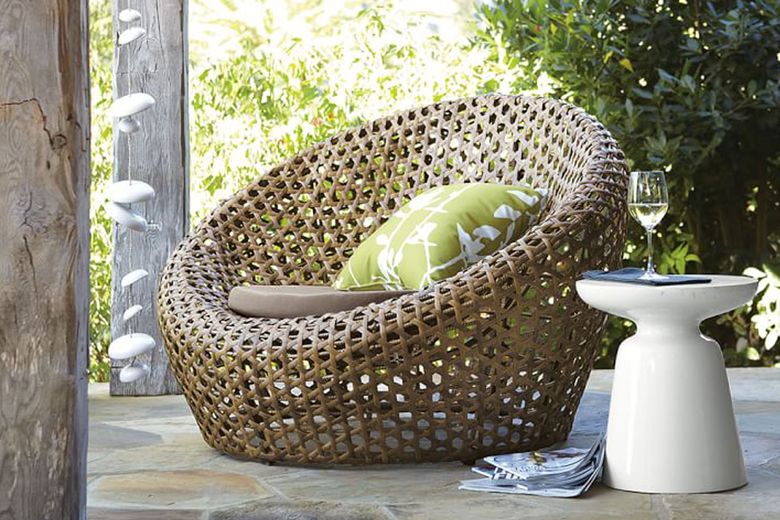 Wicker furniture is hotter than ever. And yes, you can leave it outside