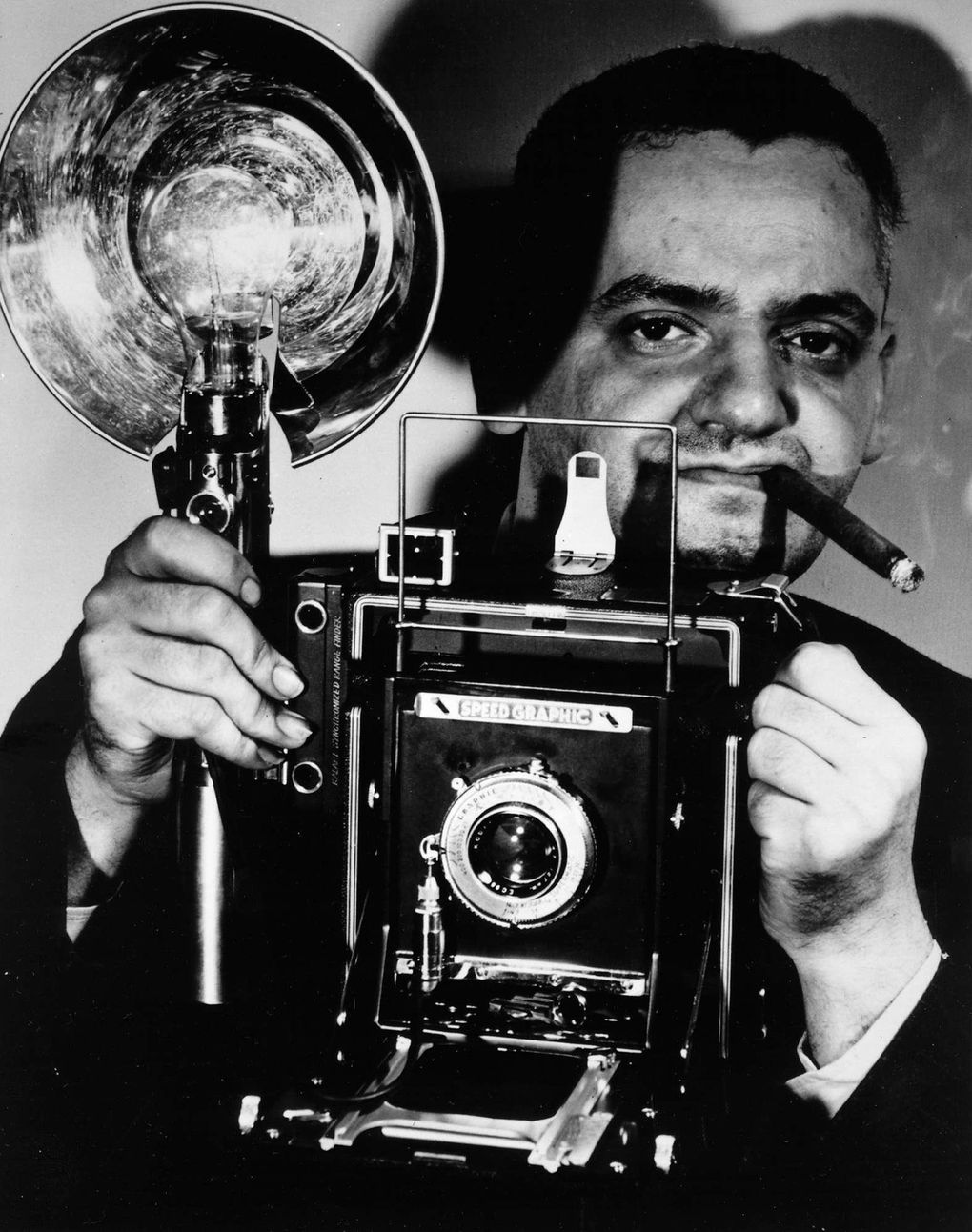 Weegee, whose crime photos are among the most famous in 20th century journalism. (Courtesy of International Center of Photography via KRT)