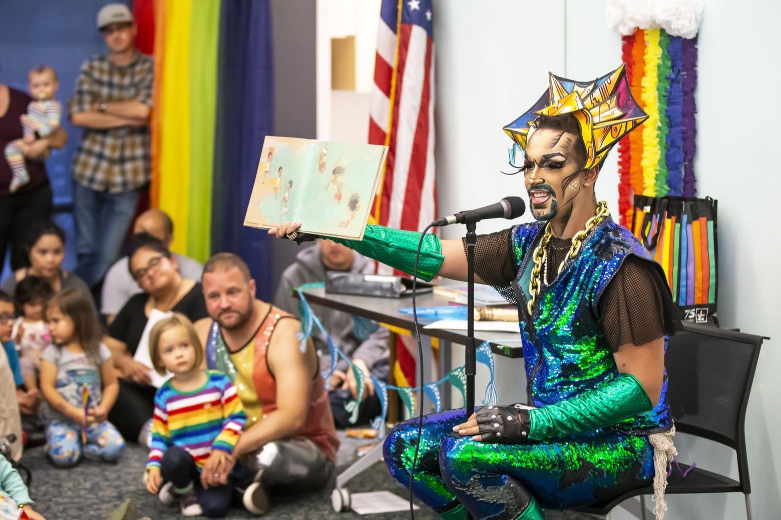 King County libraries' Drag Queen Story Hours engage many and enrage others  | The Seattle Times