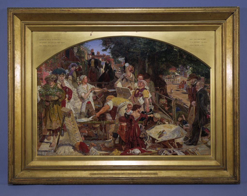 “Work,” by Ford Madox Brown, 1859-63, is part of the “Victorian Radicals” exhibition at SAM. (Birmingham Museums Trust, Courtesy American Federation of Arts)