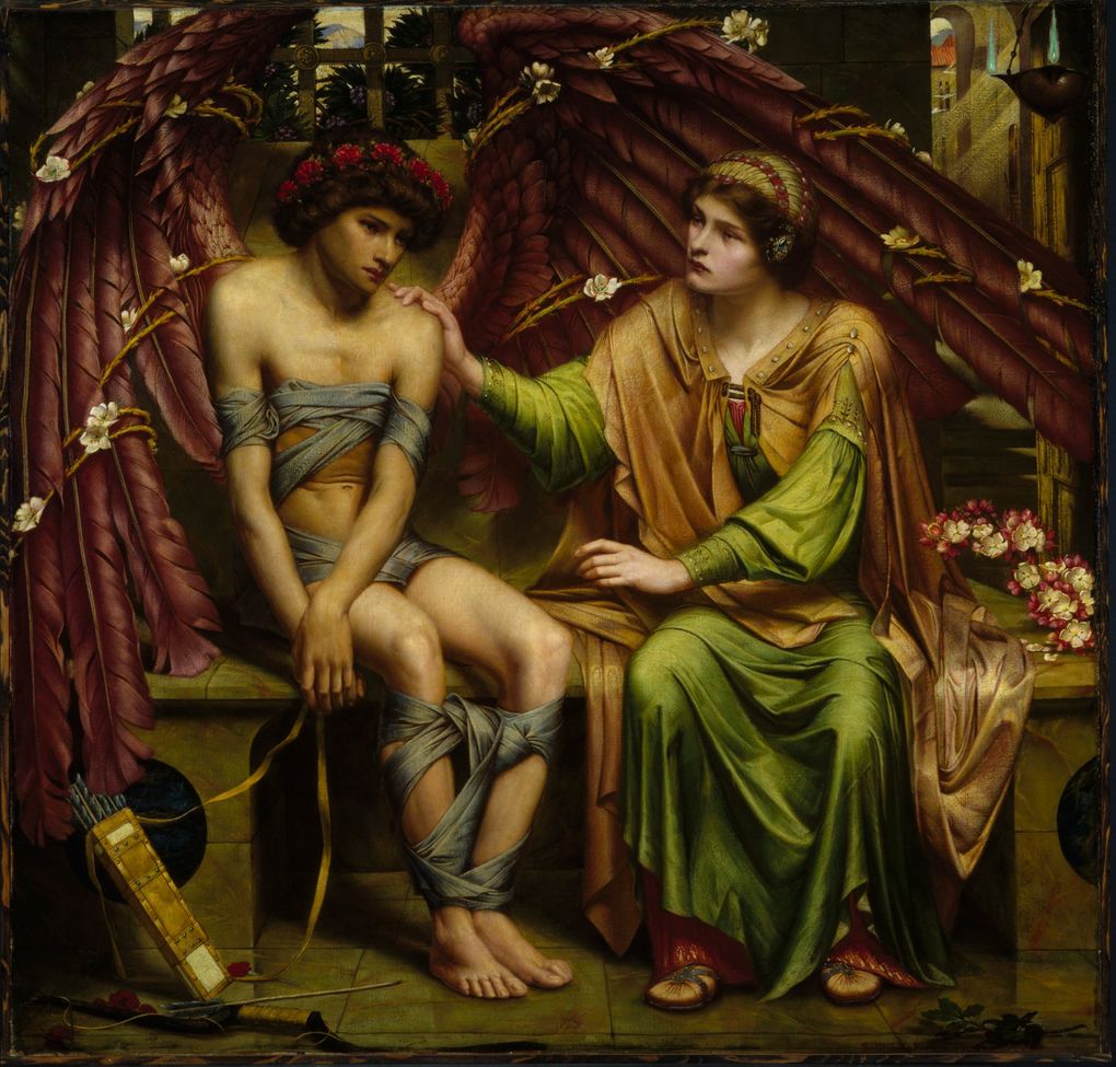 “Hope Comforting Love in Bondage,” Sidney Harold Meteyard, 1901, is part of the “Victorian Radicals” exhibition at SAM. (Birmingham Museums Trust, Courtesy American Federation of Arts)