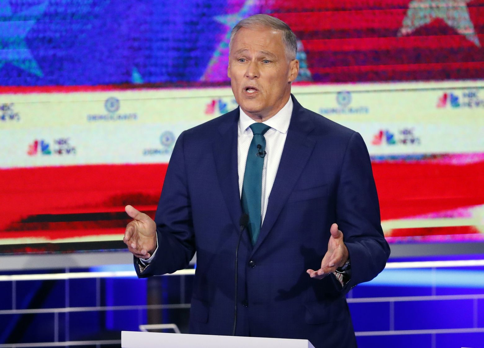 Washington Gov. Jay Inslee struggles to speaking time in first Democratic presidential primary debate | The Seattle Times