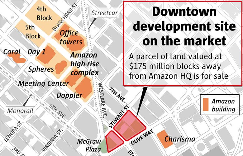 Report Strategic downtown Seattle blocks for sale near Amazon HQ The Seattle Times