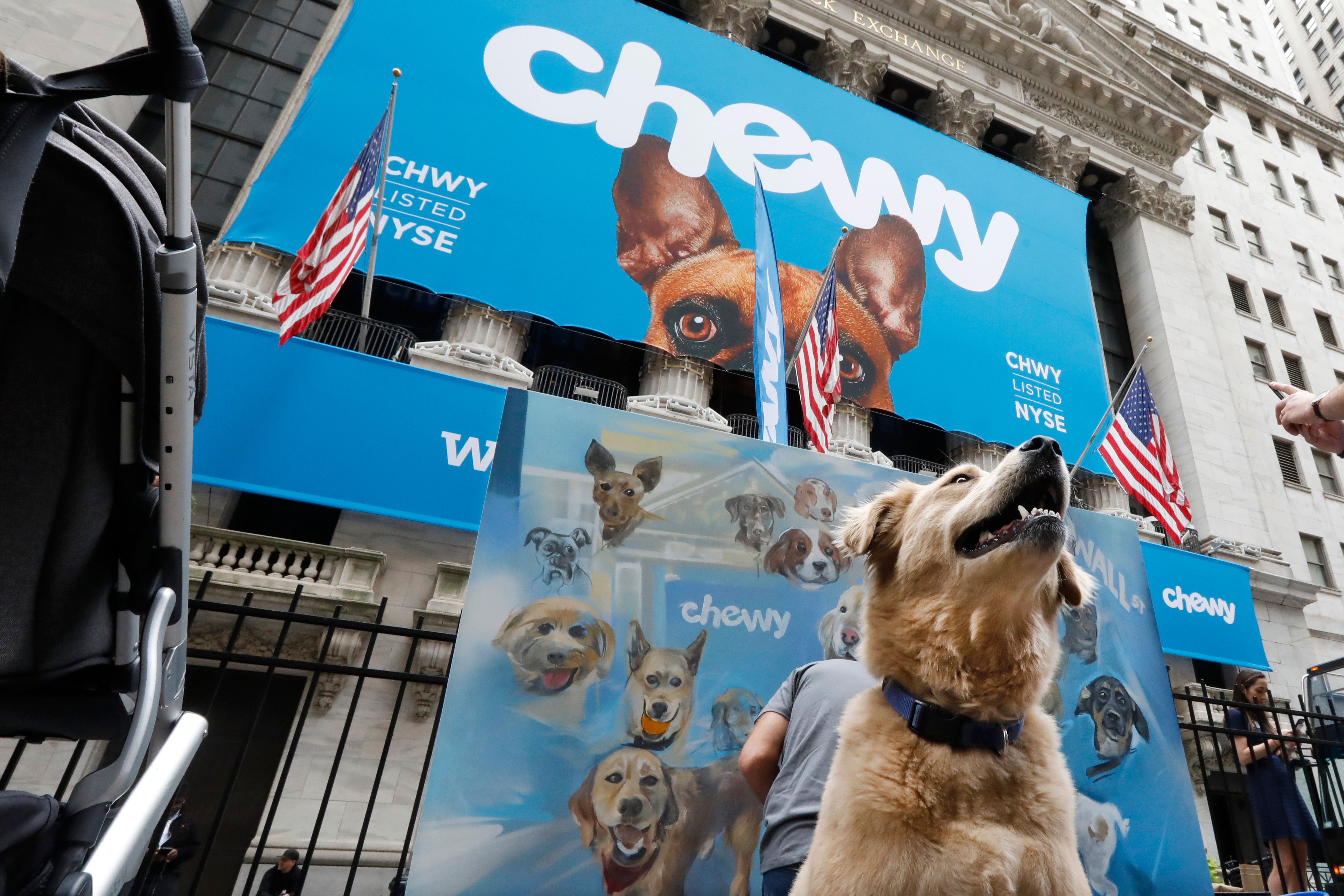 Top dog Shares of online pet store Chewy soar in debut The