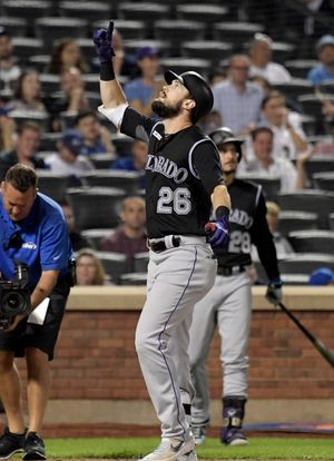 Murphy homers, benches clear, Rockies top Mets 5-1