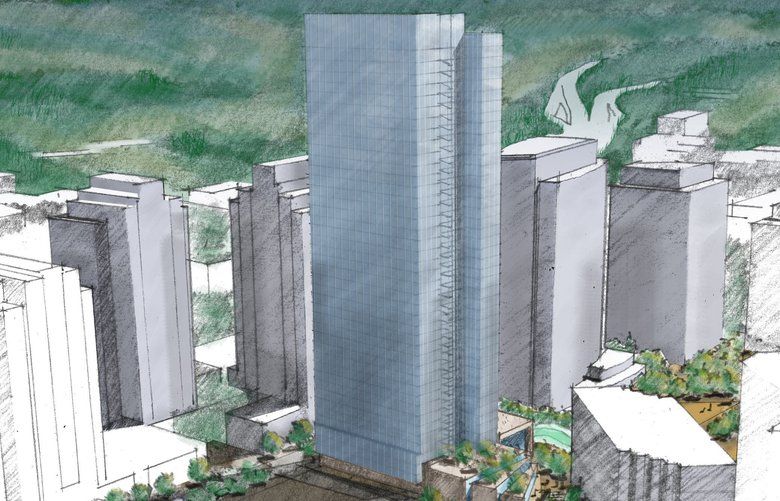 佐伯泰典作　「buildings」type.B afternoon ver. New documents show details of NBBJ's design of Amazon high