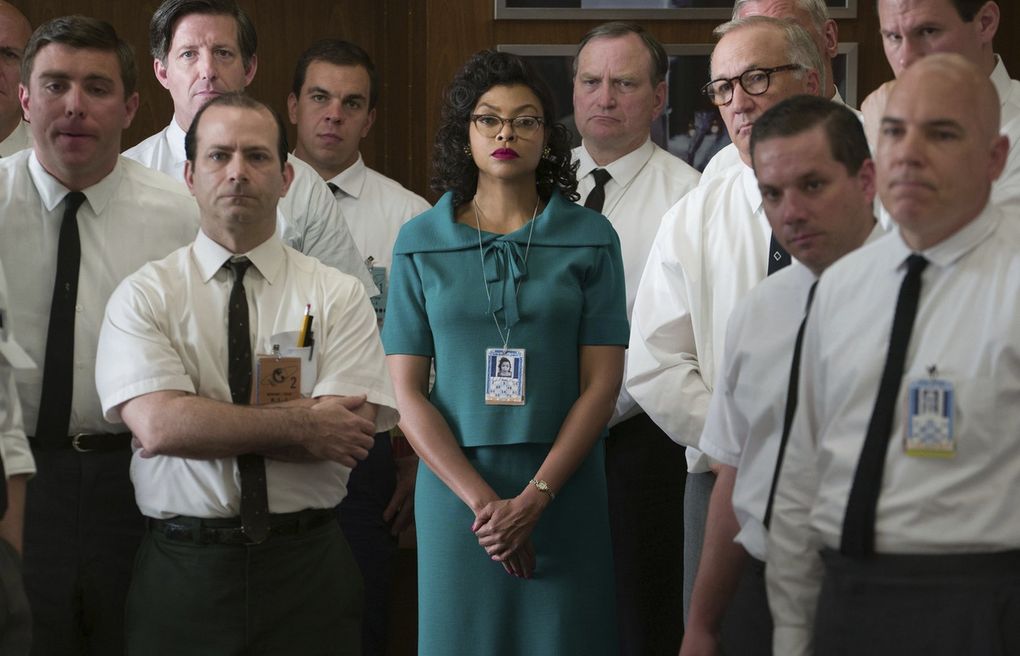 Taraji P. Henson, center, as Katherine Johnson in “Hidden Figures.” (Hopper Stone / Twentieth Century Fox)