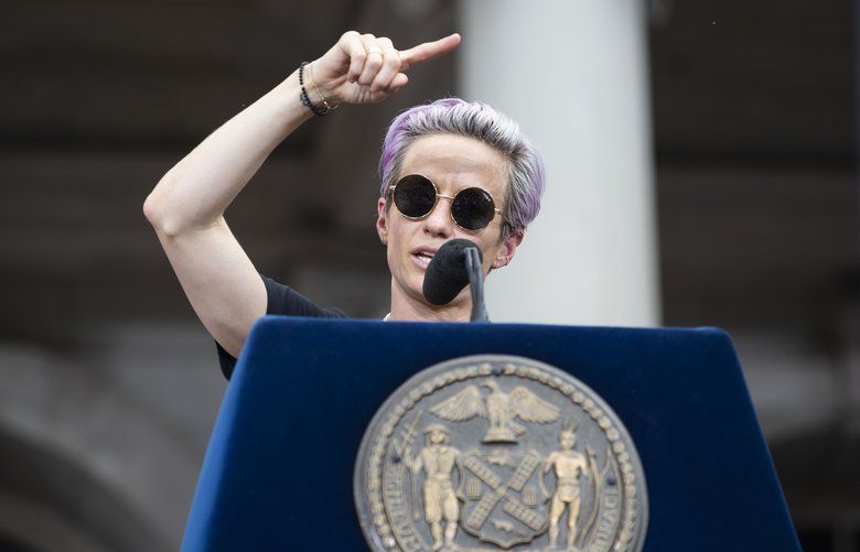 Soccer star Megan Rapinoe will be secretary of state if Jay Inslee has any  say | The Seattle Times