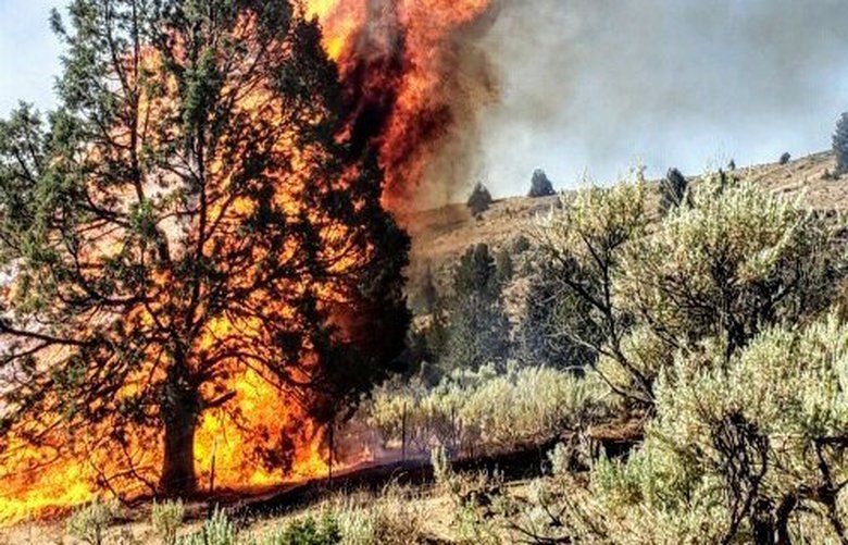 Juniper fire in Klickitat County 80% contained, response to