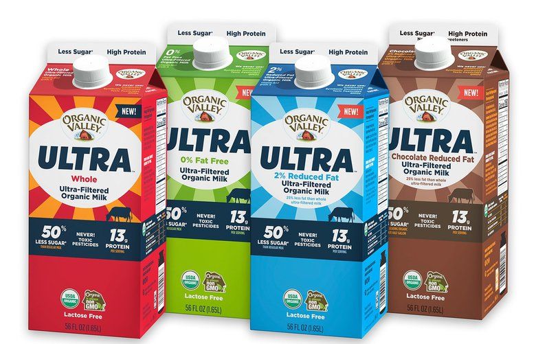 Organic Valley is jumping into the market for ultrafiltered milk with four versions that will be available in stores nationwide. (Organic Valley) 1369613 1369613