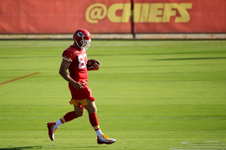 Chiefs tight end Kelce back at practice after ankle surgery