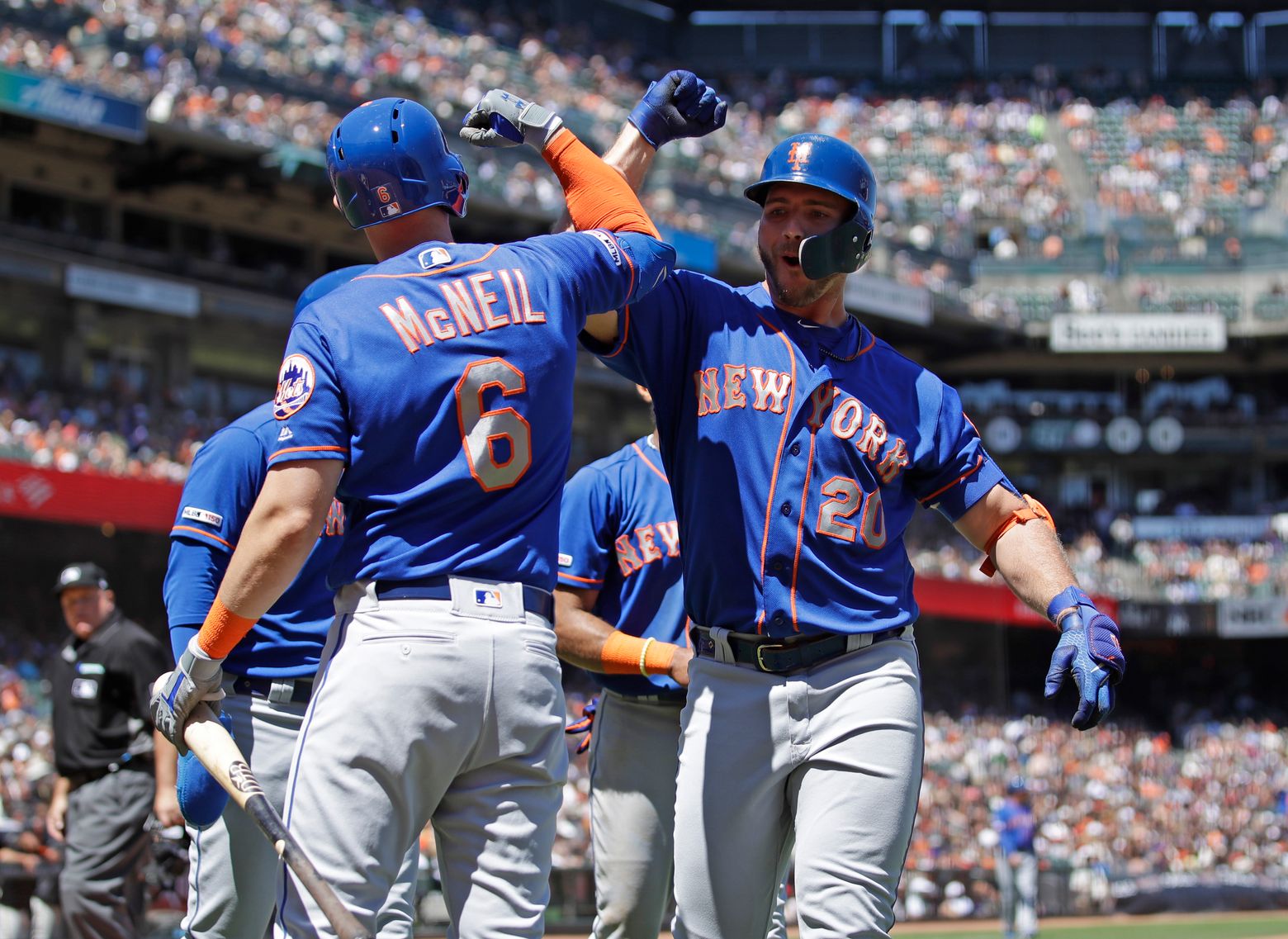 Alonso, Mets power up to pound Giants