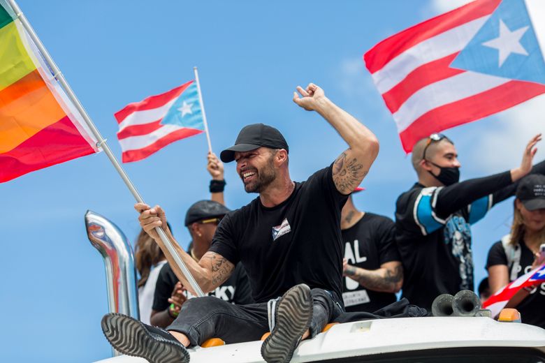 Puerto Ricans protest over unused emergency aid, demand