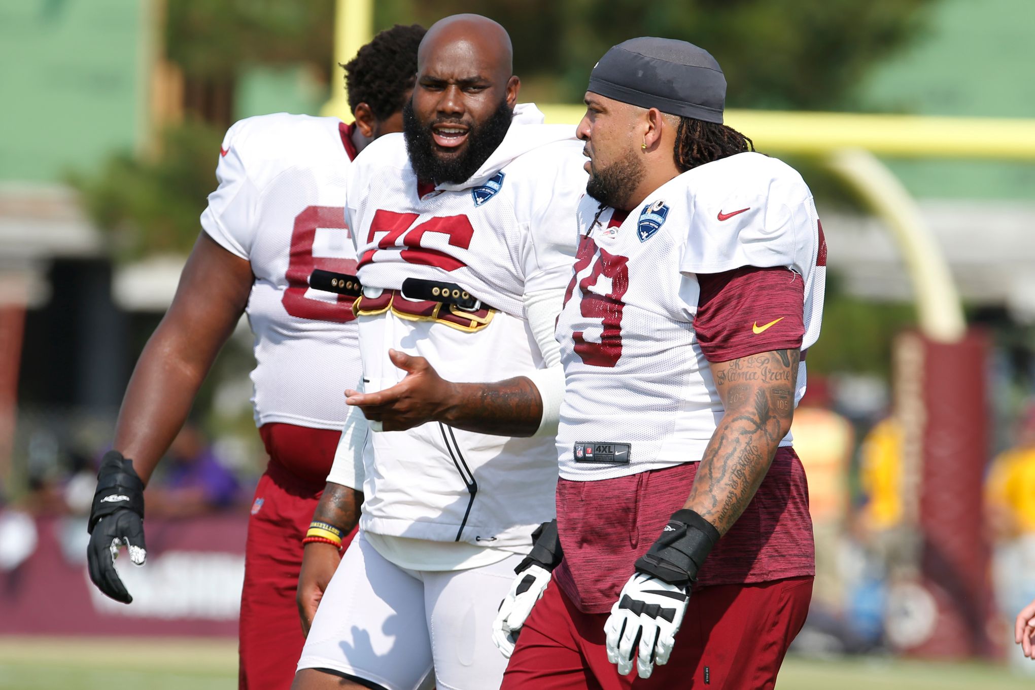 Washington Football Team offensive tackle Ereck Flowers (79) in