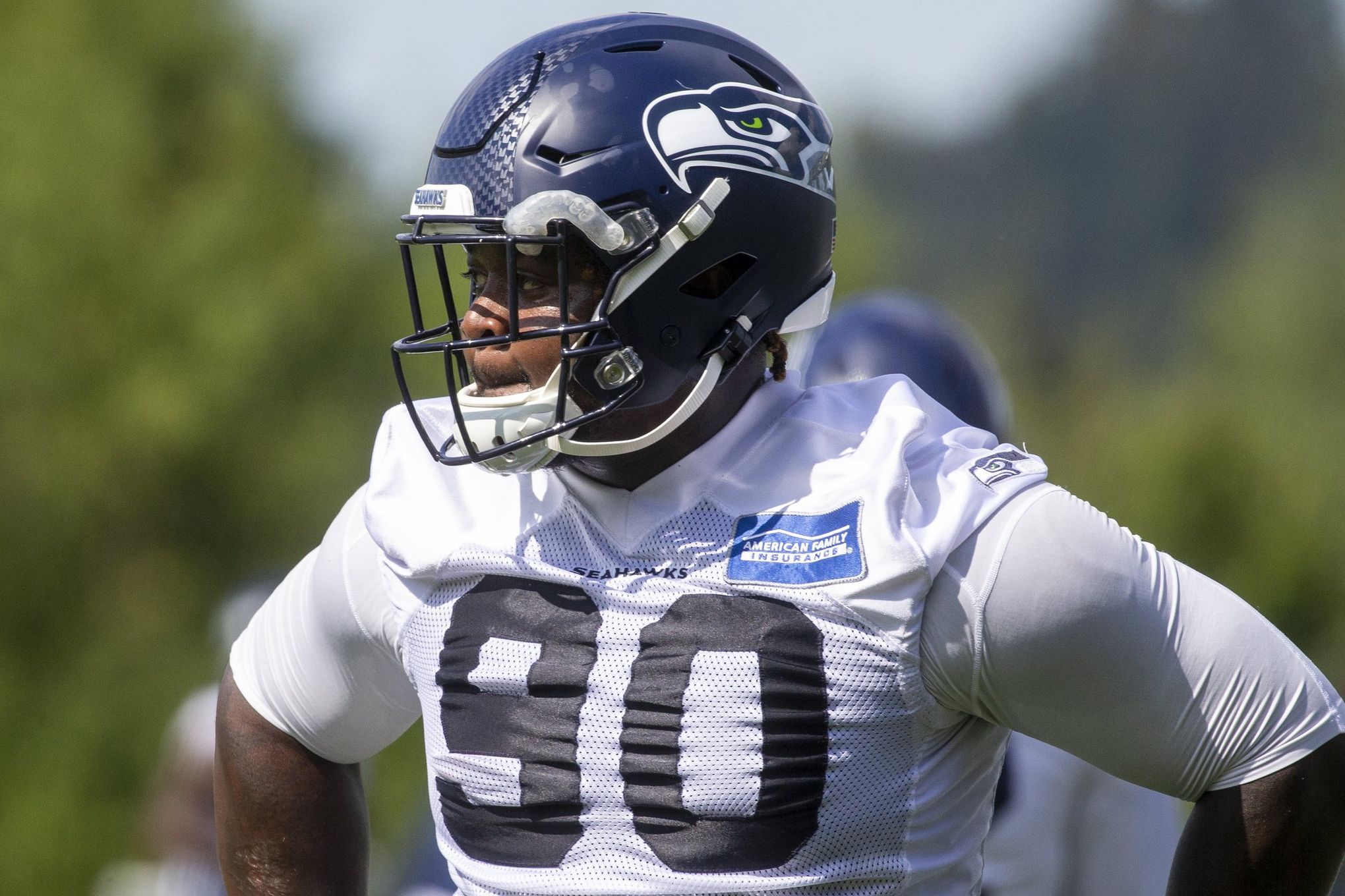 In pads for first time at camp, Seahawks get their hits in