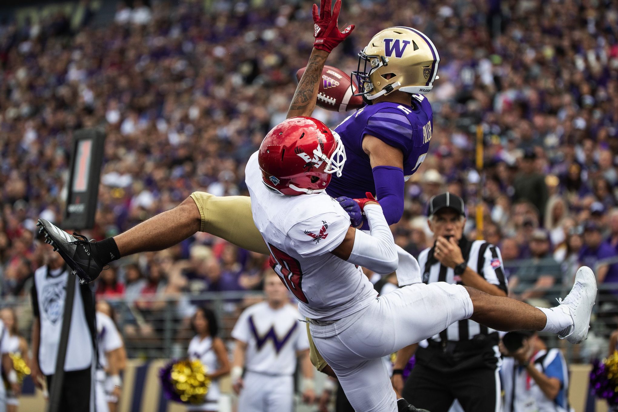 Ex-Husky teammates Jacob Eason, Aaron Fuller looking to make enough plays  to stick around