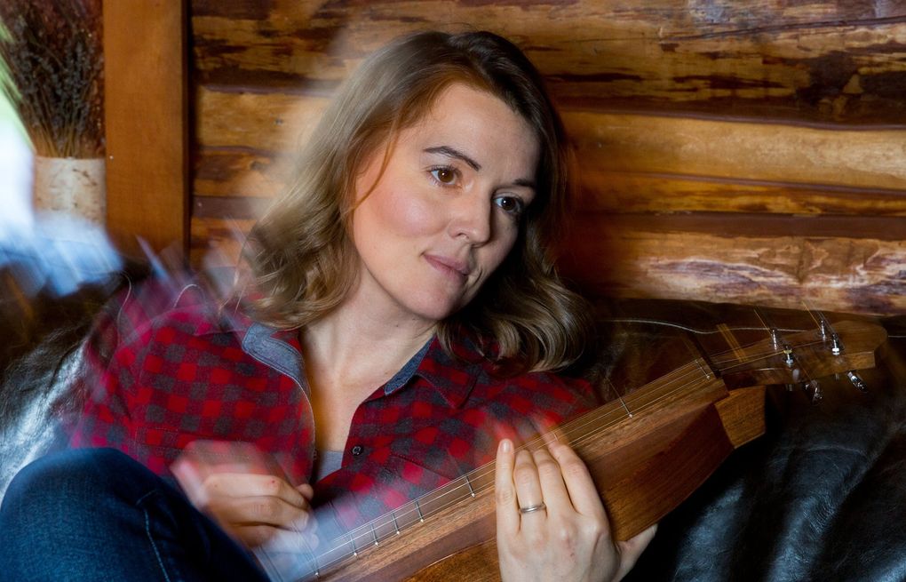 Brandi Carlile at her Maple Valley home. Though as she points out, “I’ve got that song ‘ “Wherever is Your Heart” I call home.’ That song’s the truth, you know. I’ve got my girls in my life with me everywhere I am, so I’m essentially always home.” (Courtney Pedroza / The Seattle Times, 2018)