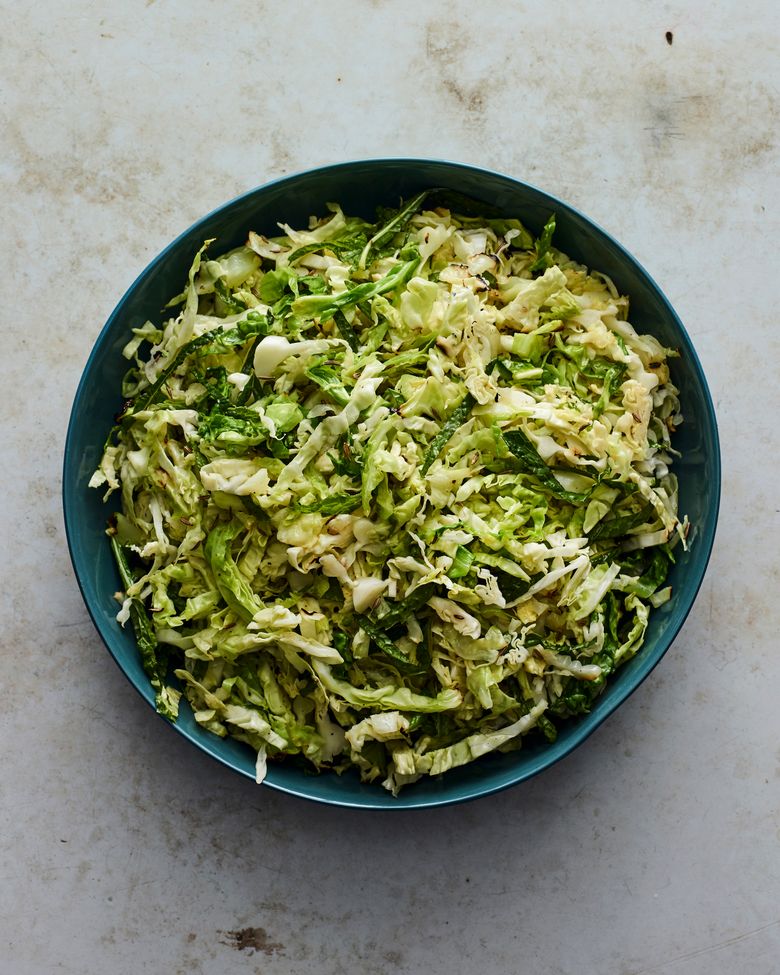 Smoked Cabbage Slaw With Creamy Horseradish Recipe - NYT Cooking