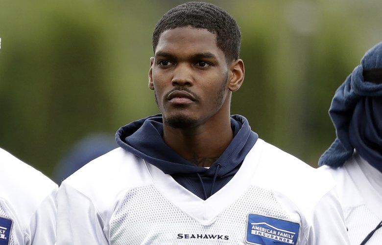 Seattle Seahawks safety Marquise Blair (27) during an NFL football game  against the Denver Broncos, Monday, Sept. 12, 2022, in Seattle, WA. The  Seahawks defeated the Bears 17-16. (AP Photo/Ben VanHouten Stock Photo -  Alamy