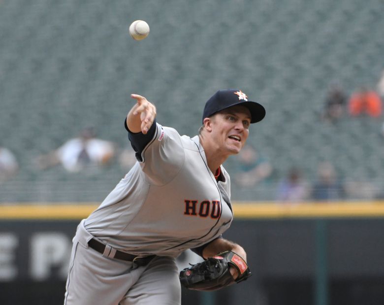 Zack Greinke introduced in Houston ahead of Tuesday start