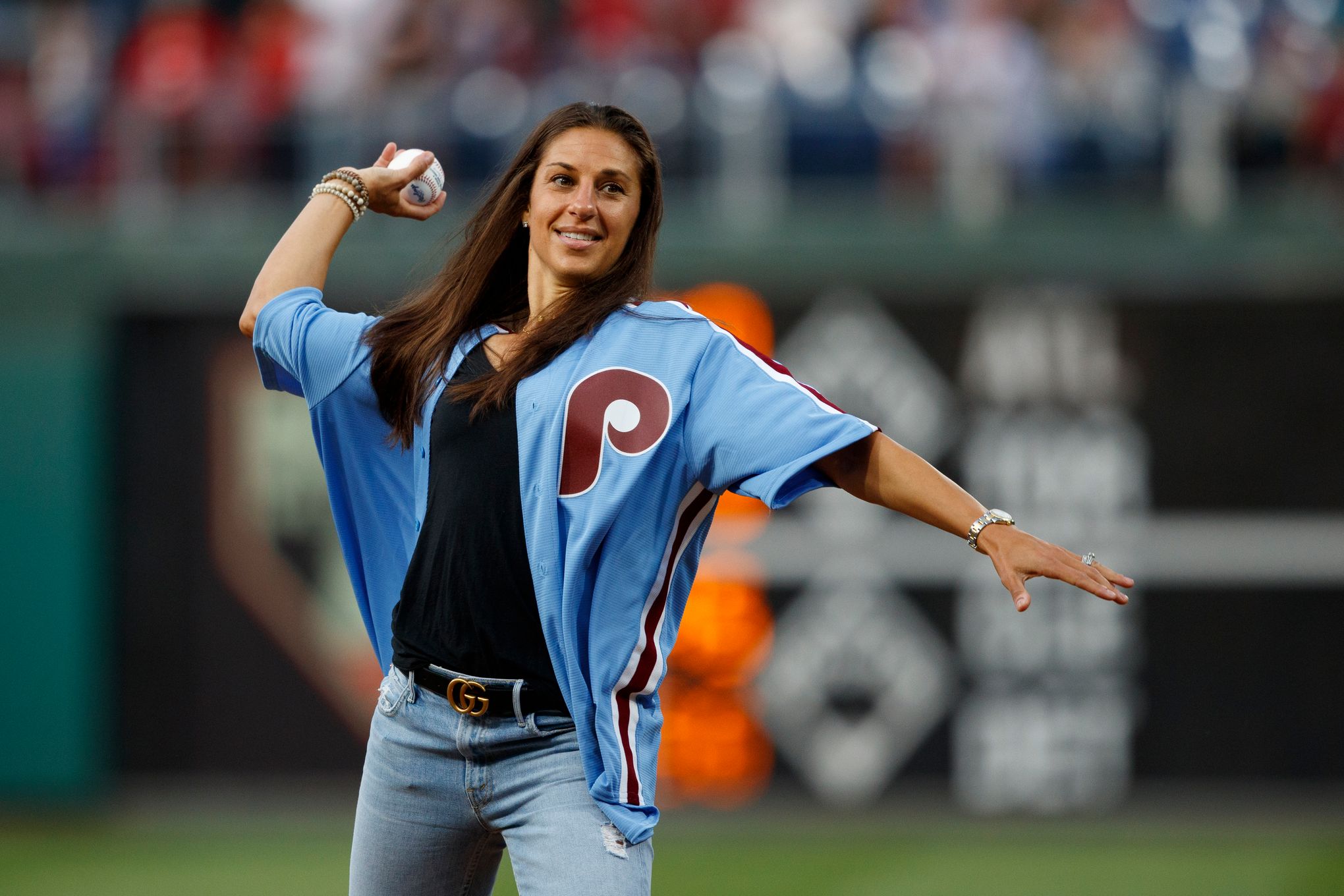 Carli Lloyd: U.S. soccer star makes 55-yard field goal at NFL practice