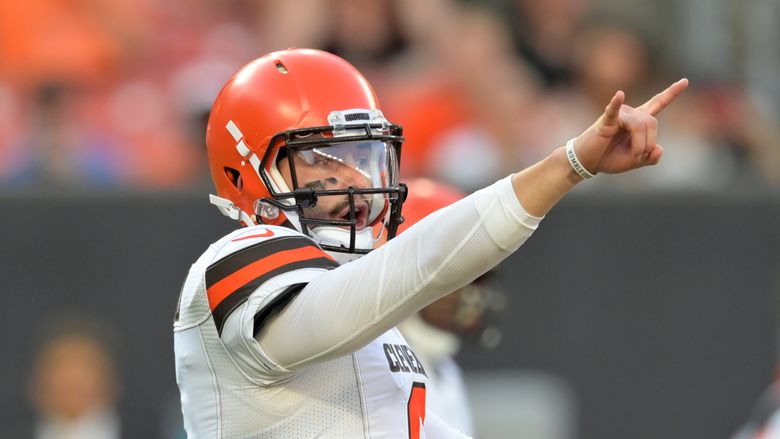 Mayfield throws TD, OBJ sits as Browns beat 'Skins 30-10