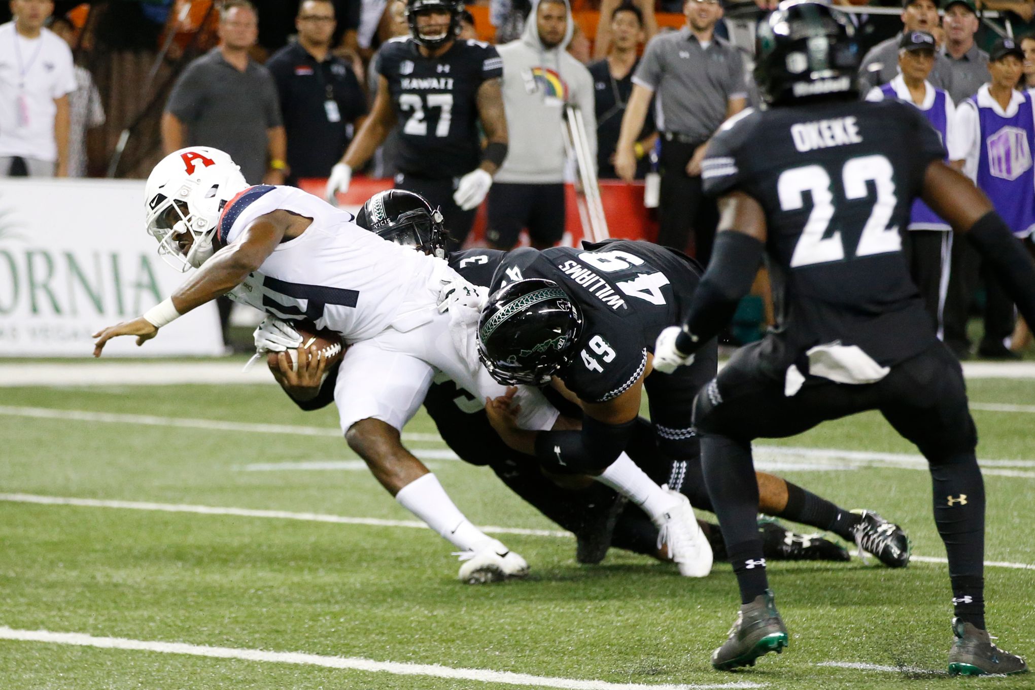 J.J. Taylor (Arizona RB) vs. Hawaii 2019 