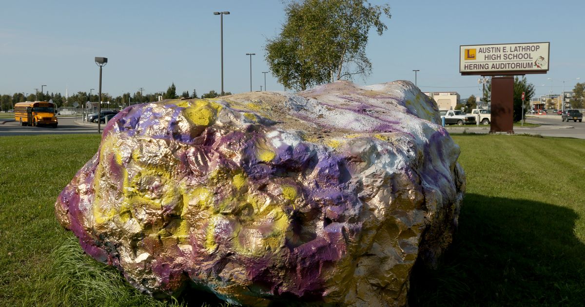 Fairbanks school’s spirit rock receives fresh coat of paint | The ...