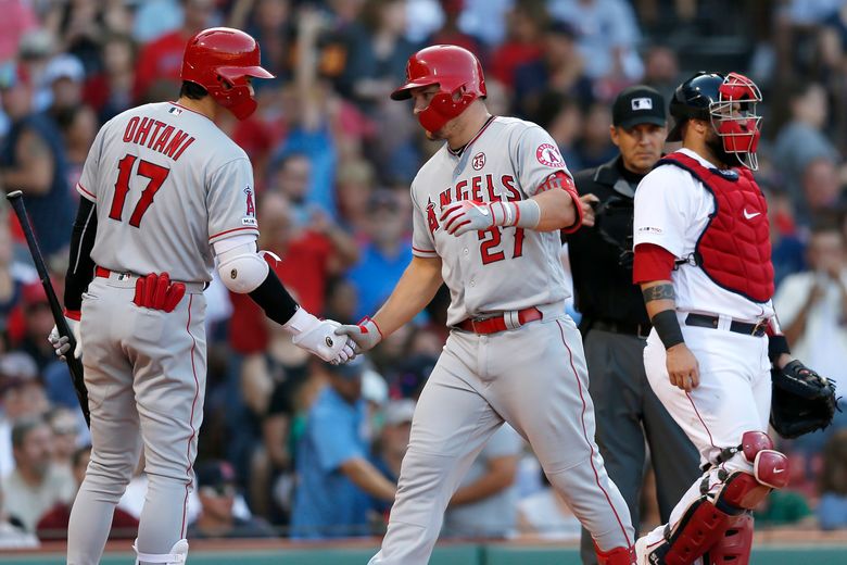 Mike Trout, Shohei Ohtani homers lead Angels past Red Sox 