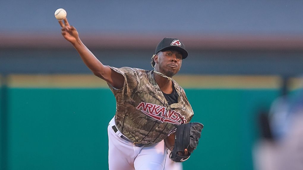 Mariners prospect Justin Dunn. (Mark Wagner / Arkansas Travelers)