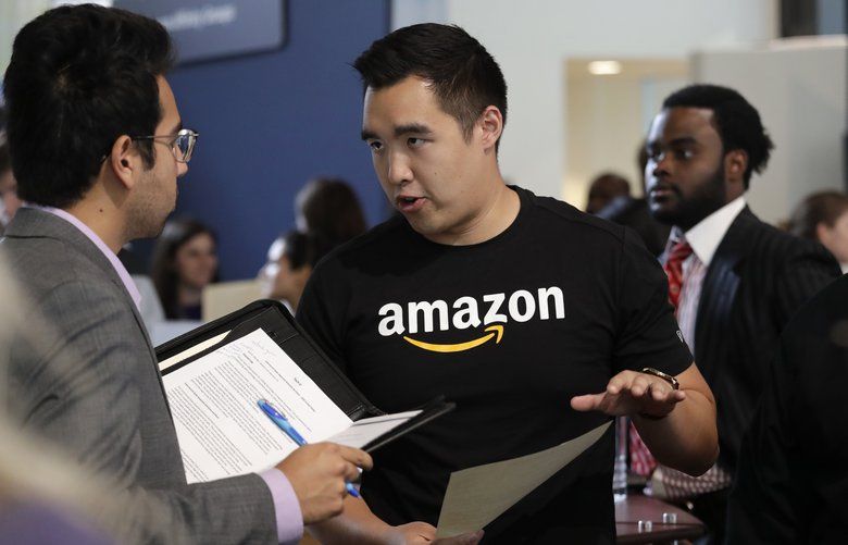 Thousands line up in Seattle for jobs at Amazon, which has thousands on offer The Seattle Times