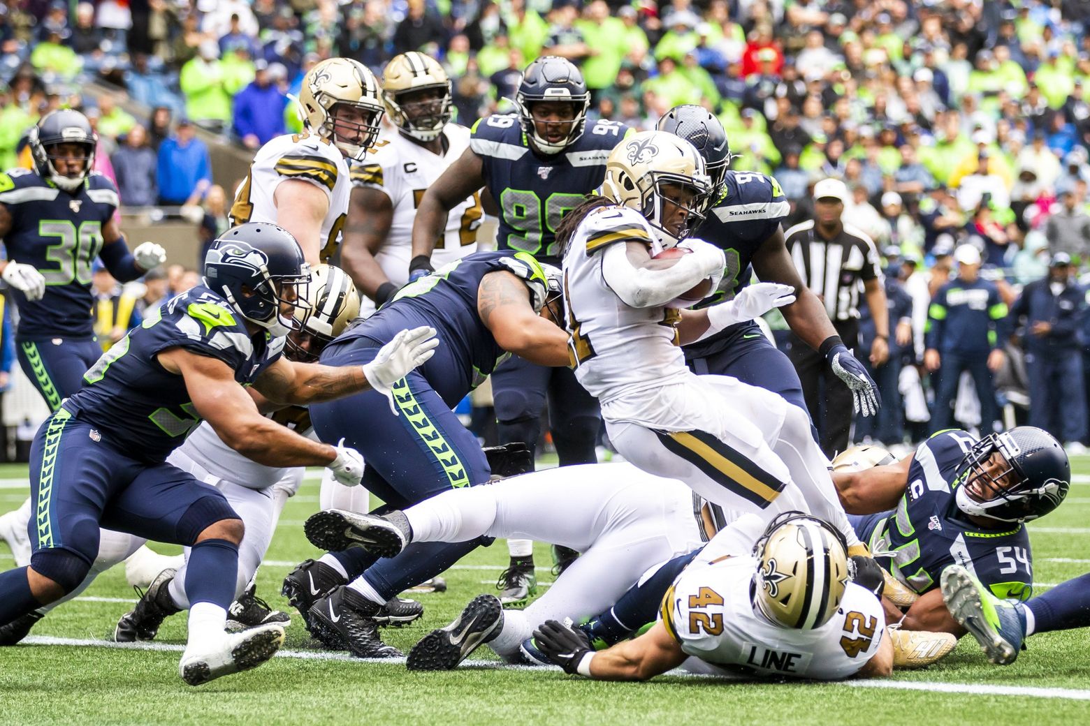 Saints dethroned as Seahawks become first team with losing record to win playoff  game