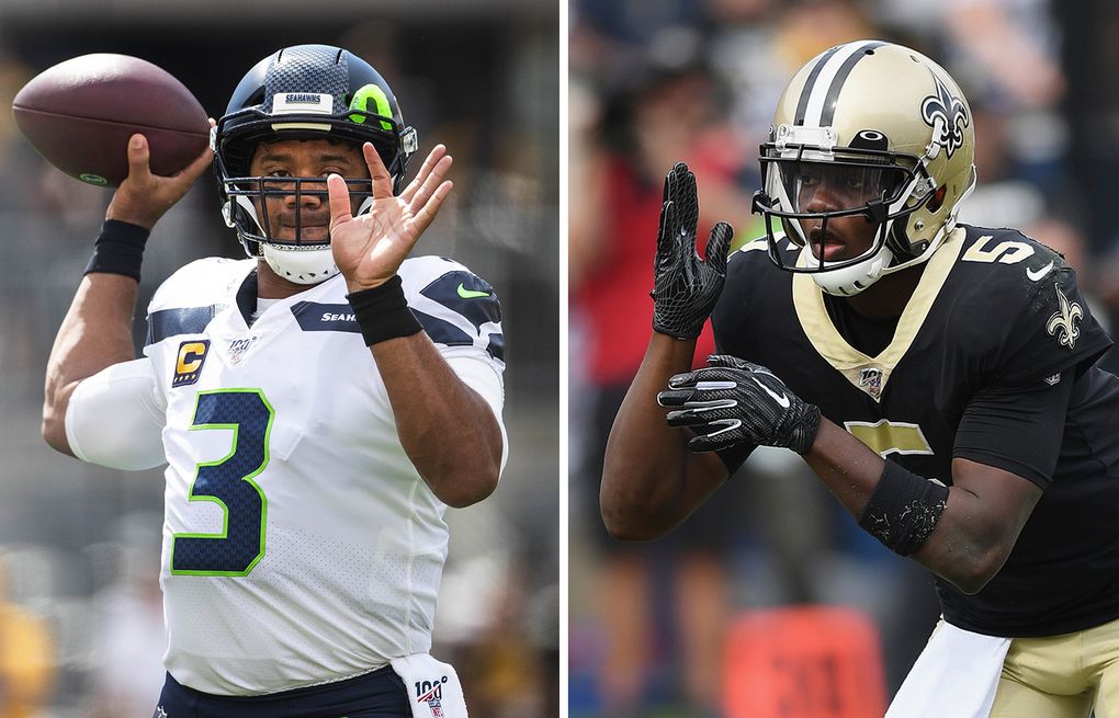 Seahawks' Barton Dives For Fumble Recovery After Saints Muff Punt