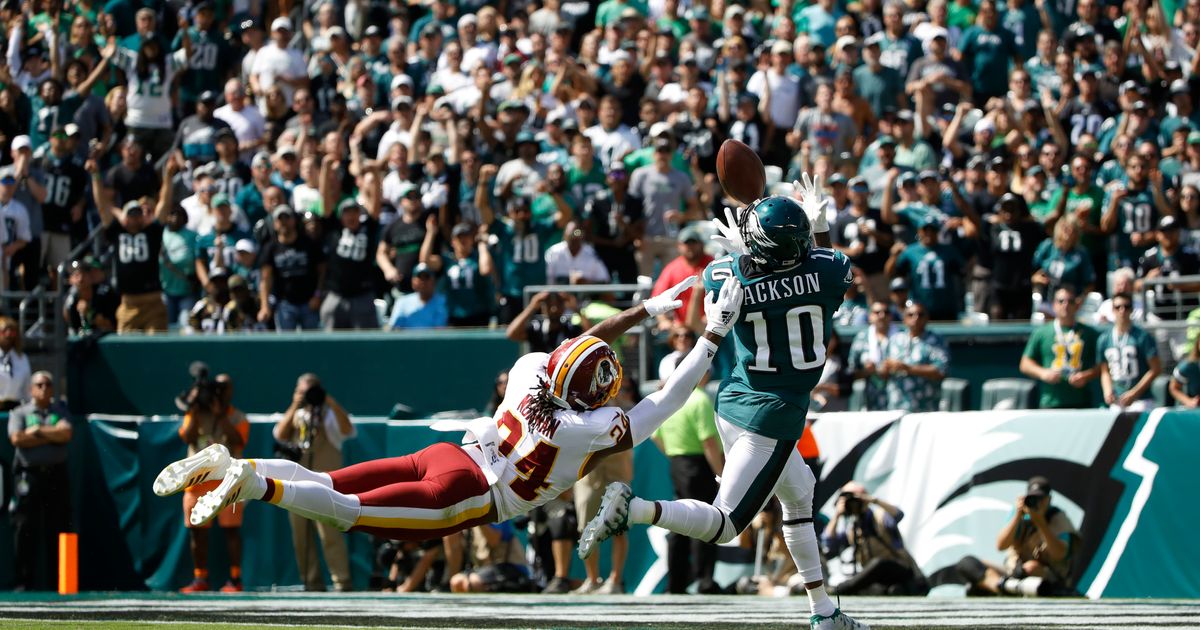 Jackson shines in Philly return, helps Eagles storm back for win