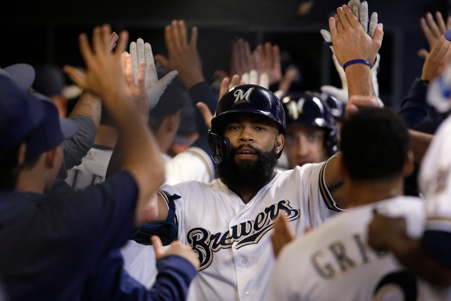 Well-traveled Eric Thames hoping to win spot on Athletics