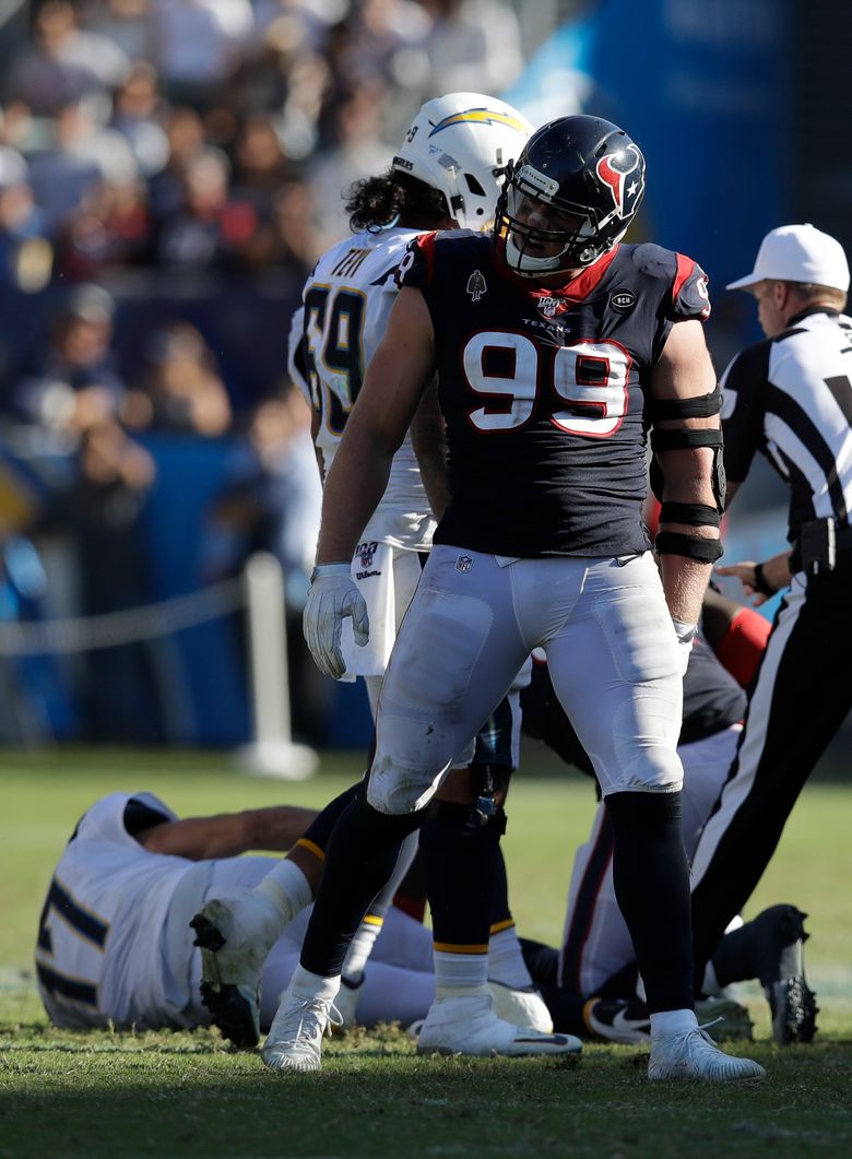 Houston Texans no X: J.J. Watt's game-ending tackle was a memorable one.  