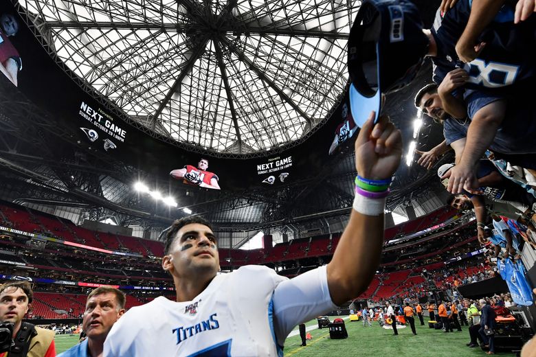 Marcus Mariota Throws For Three Touchdowns In Win Over Atlanta Falcons