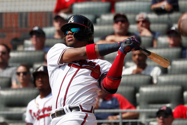 Atlanta Braves' Ronald Acuna Jr. leaves game with ankle injury