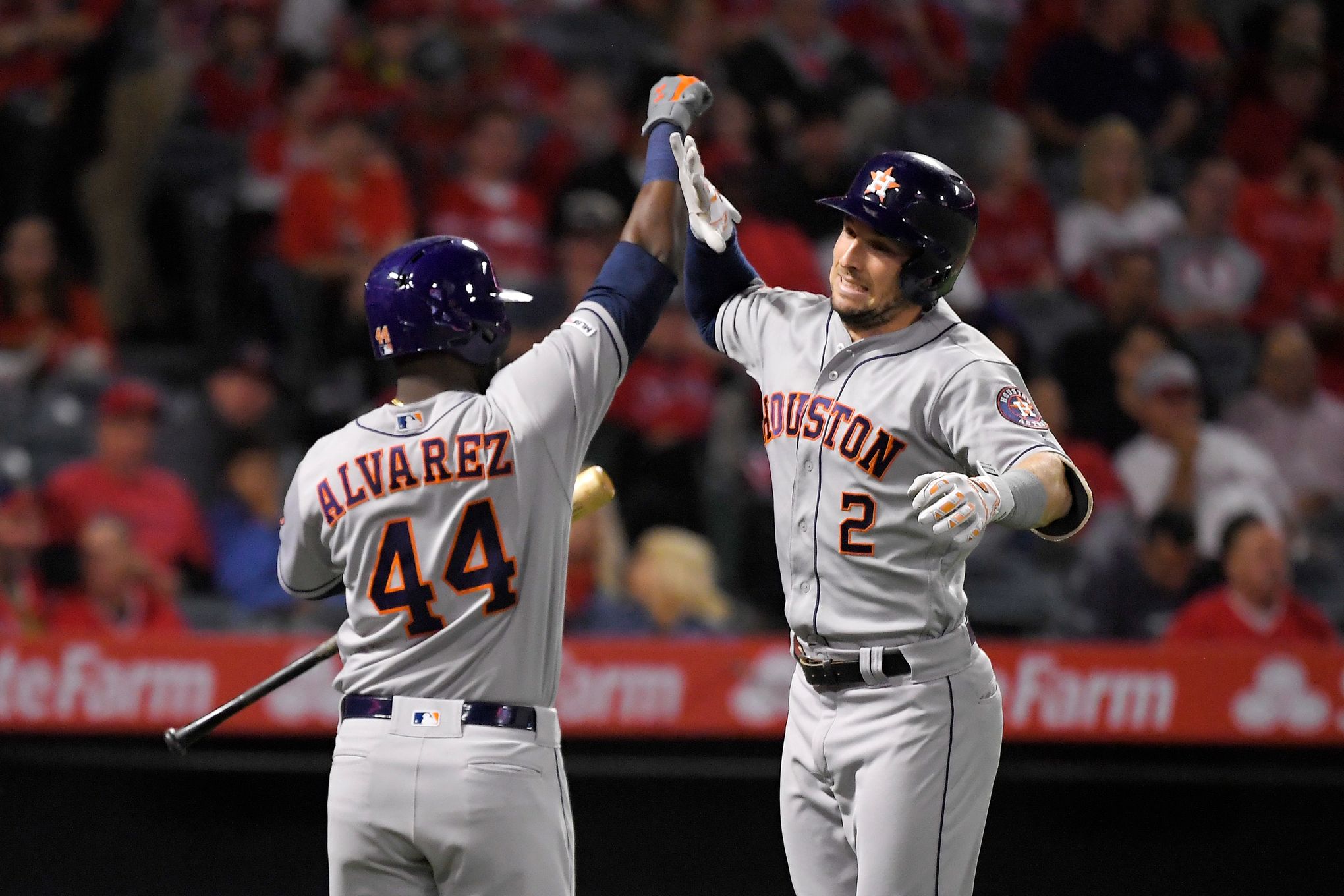 Yordan Alvarez hits 3 homers; Houston Astros clinch playoff spot