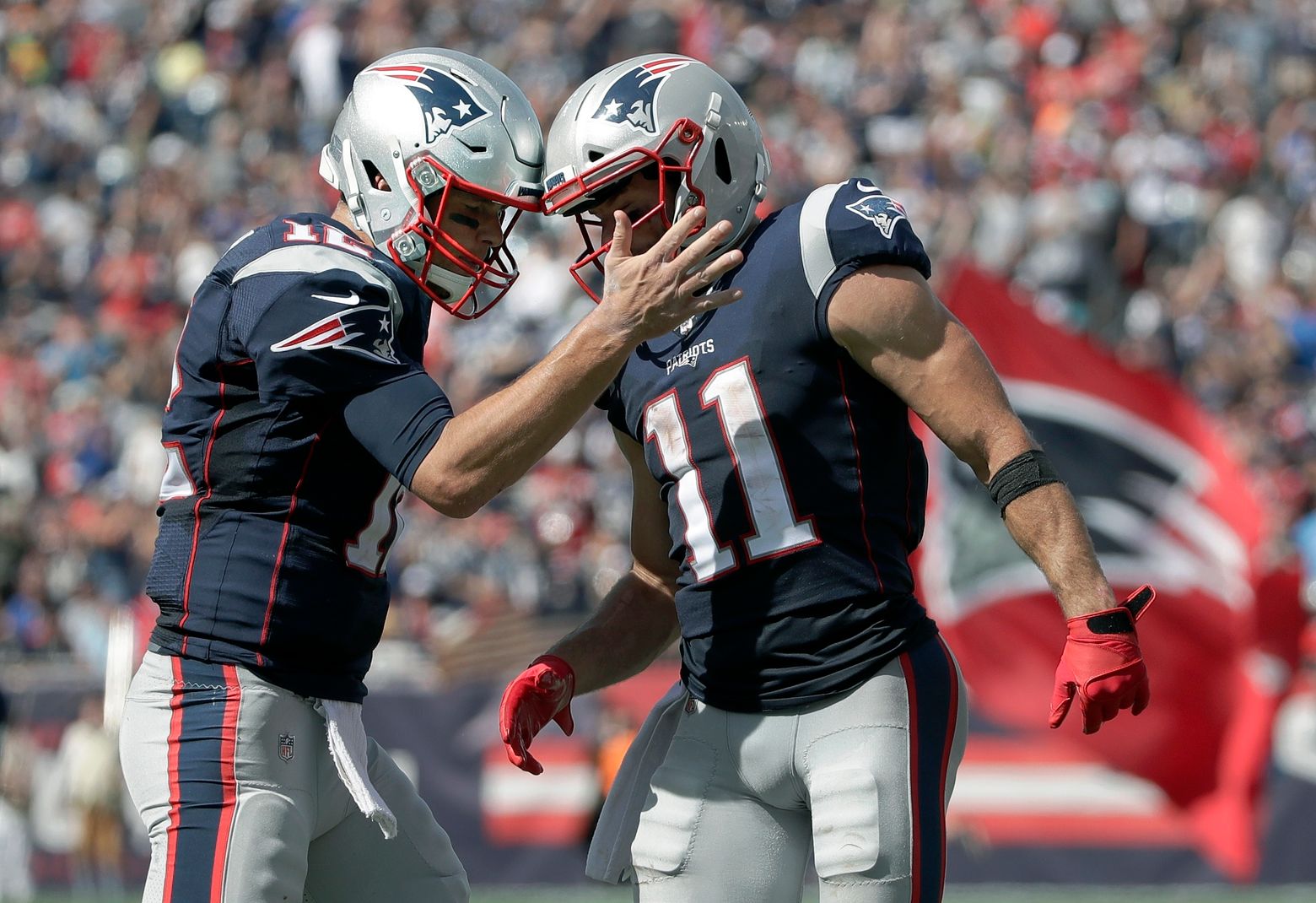 : Touchdown Spike Celebration New England Patriots Rob