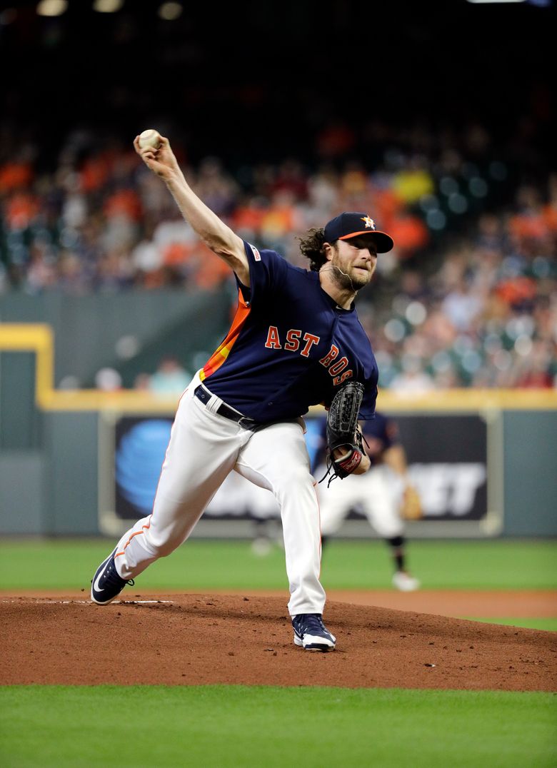 Cole's birthday gem leads Astros over M's 21-1 for sweep