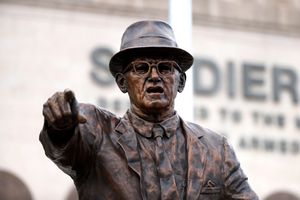 George Halas Statue Revealed at Halas Hall