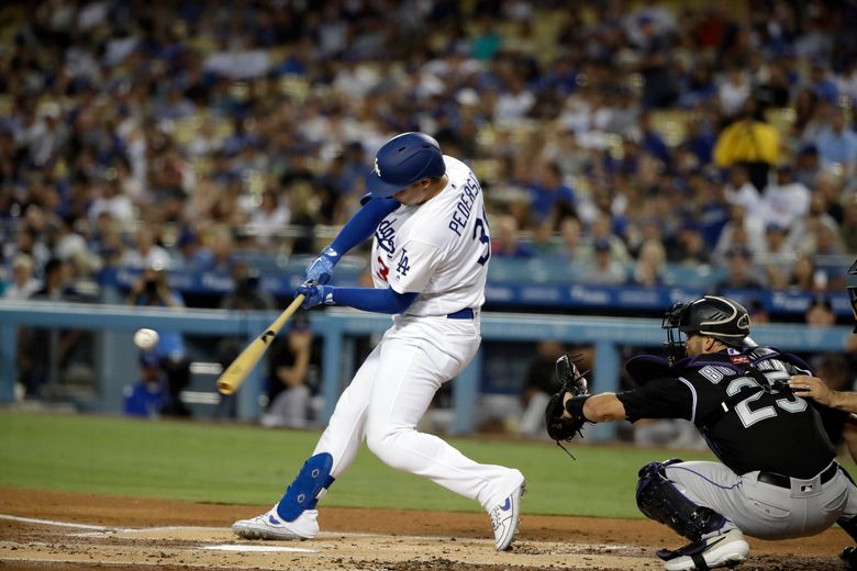 Pederson's 2 HRs give Dodgers NL record in 7-3 win over Rox