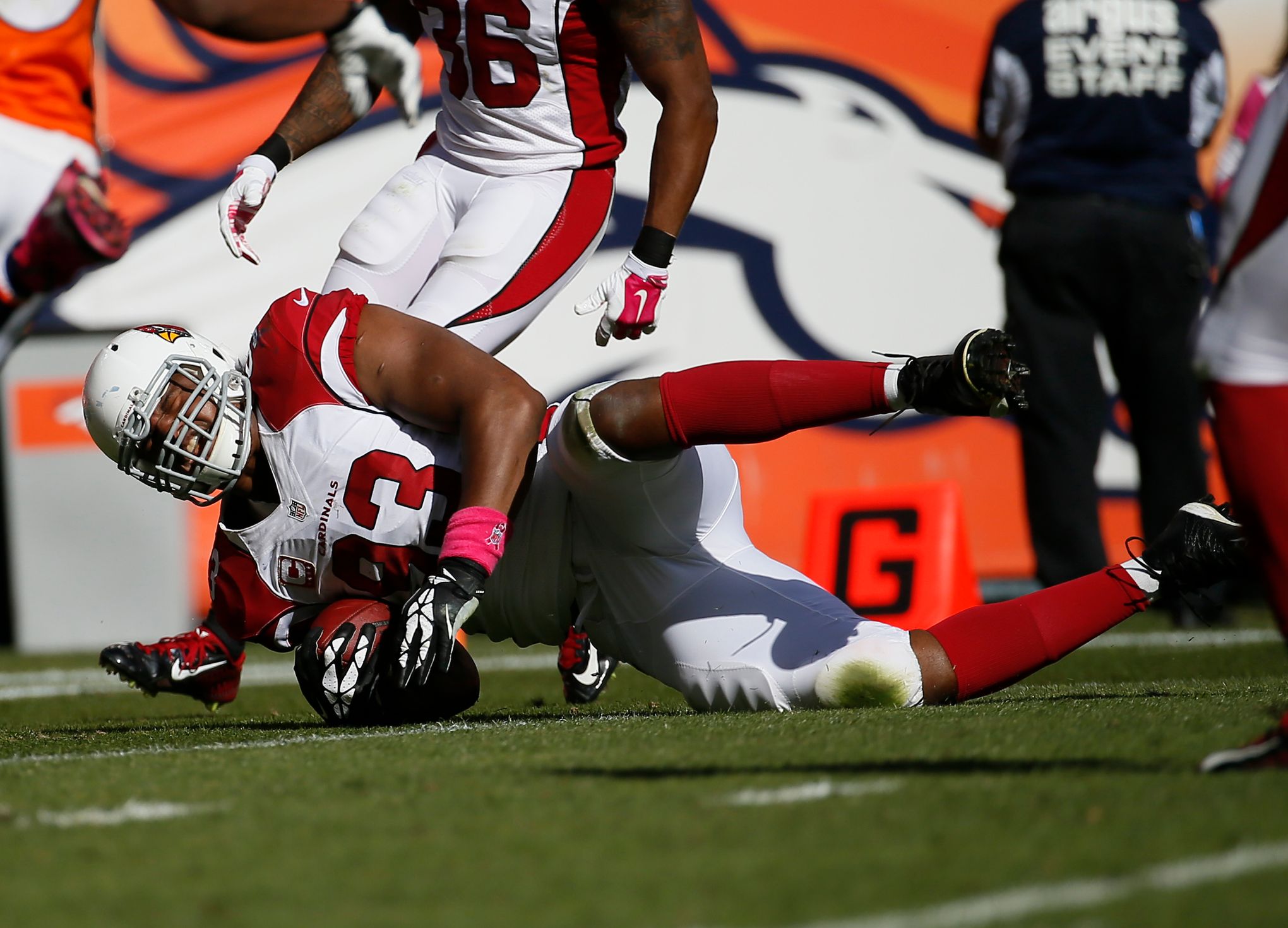 Calais Campbell, Denver native and Jacksonville DE, follows late