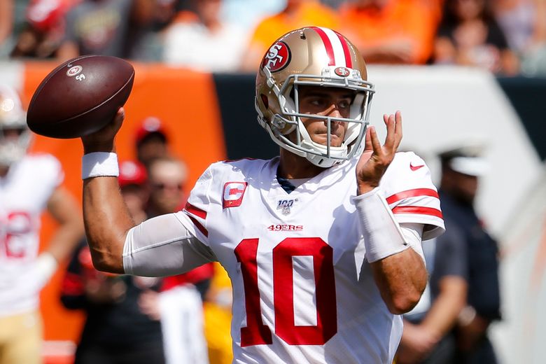 Garoppolo throws 3 TDs, 49ers roll over Bengals 41-17